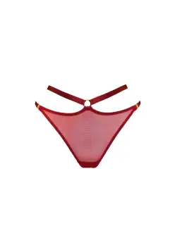 Signature Mesh Harness Thong