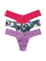 3 Pack Low Rise Thongs Dream Garden Sale