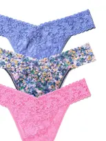 3 Pack Original Rise Thongs Staycation Sale(COOL WATER BLUE/TAFFY/STAYCATION,OS (4-14))