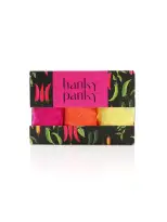 3 Pack Plus Size Signature Lace Original Rise Thongs In Printed Box Sale(PINK RUBY/ORANGE SPARKLE/LIME LIGHT,OS (14-24))