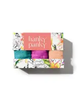 3 Pack Signature Lace® Low Rise Thongs In Printed Box Raspberry Ice(Raspberry Ice/Vibrant Turquoise/Apricot Crush,OS (2-12))