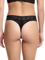 3 Pack Signature Lace® Original Rise Thongs Black(BLACK,OS (4-14))