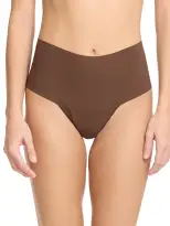 BreatheSoft® High Rise Thong Mahogany