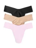 Breathesoft® Natural Rise Thong 3 Pack