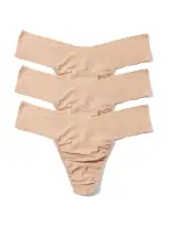Breathesoft® Natural Rise Thong 3 Pack