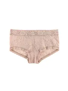 Daily Lace™ Plus Size Boyshort Taupe Sale