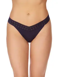 DreamEase® Original Rise Thong Indigo Blue