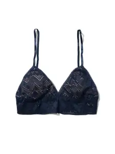 Gem Lace Padded Triangle Bralette Hummingbird Blue Sale