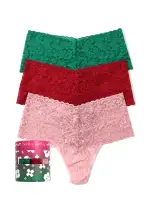 Holiday 3 Pack Retro Lace Retro Thong Sale