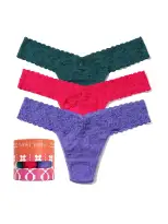 Holiday 3 Pack Signature Lace® Low Rise Thong Sale