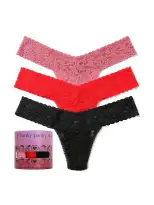 Holiday 3 Pack Signature Lace® Low Rise Thong Sale