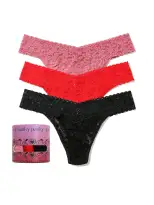 Holiday 3 Pack Signature Lace® Original Rise Thong Sale