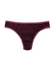 MoveCalm™ Natural Rise Thong Dried Cherry Red Sale