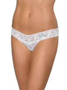Mrs. Low Rise Thong(WHITE-BLUE CRYSTALS,OS)