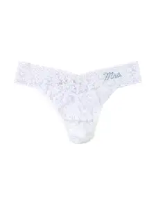 Mrs. Original Rise Thong(WHITE-BLUE CRYSTALS,OS)