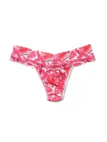 Petite Size Printed Signature Lace® Thong Lots Of Love Sale