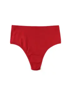 PlayStretch™ High Rise Thong Cayenne Red