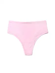 PlayStretch™ High Rise Thong Meadowsweet Pink