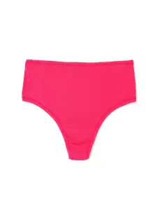 PlayStretch™ High Rise Thong Miami Pink