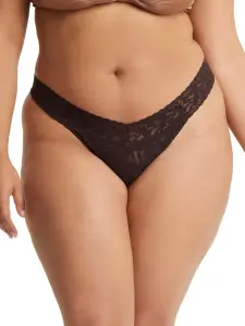 Plus Size Signature Lace® Original Rise Thong Chocolat Noir Brown
