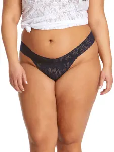 Plus Size Signature Lace® Original Rise Thong Navy