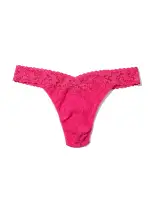 Plus Size Signature Lace® Original Rise Thong Un-Beet-Able Pink