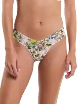 Printed Signature Lace® Low Rise Thong Overjoyed