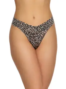 Printed Signature Lace® Original Rise Thong Classic Leopard