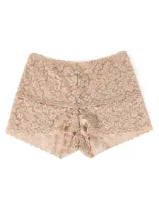 Retro Lace Hot Pant Chai