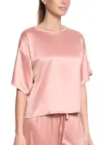 Satin Sleep Tee Rose Latte Pink