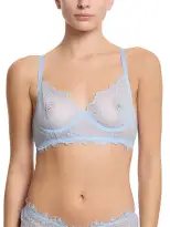 Sheer Seduction Underwire Bra Touch The Sky Blue