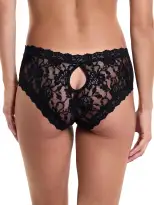 Signature Lace Keyhole Cheeky Black Sale