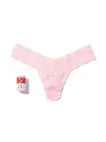 Signature Lace Low Rise Thong Candy Heart Bliss Pink