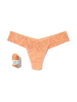 Signature Lace Low Rise Thong Candy Heart Florence Orange