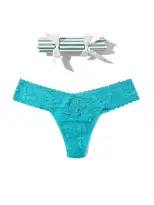 Signature Lace Low Rise Thong Holiday Cracker Seabreeze Sale