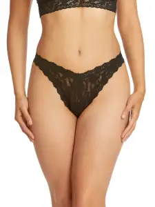 Signature Lace Tanga Black