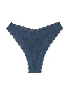 Signature Lace Tanga Deep Waters Blue Sale