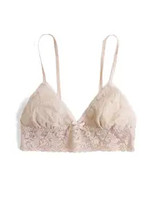 Signature Lace Triangle Bralette Chai