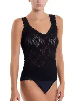 Signature Lace V Neck Unlined Cami Black Sale