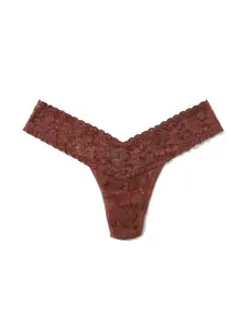 Signature Lace® Low Rise Thong Allspice
