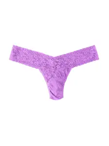Signature Lace® Low Rise Thong Candied Violet