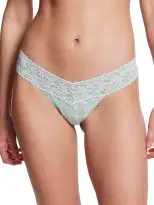 Signature Lace® Low Rise Thong Low Tide Blue