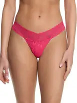 Signature Lace® Low Rise Thong Sweet Tart Pink