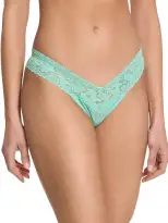 Signature Lace® Low Rise Thong Tulum Green