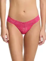 Signature Lace® Low Rise Thong Un-Beet-Able Pink