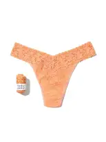 Signature Lace® Original Rise Thong Candy Hearts Florence Orange