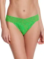 Signature Lace® Original Rise Thong Four Leaf Clover Green