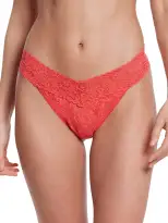 Signature Lace® Original Rise Thong Hibiscus Bloom Pink
