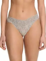 Signature Lace® Original Rise Thong Sleep In Grey