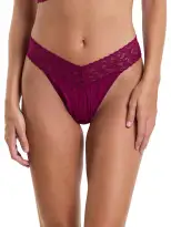 Signature Lace® Original Rise Thong Sugar Plum Red